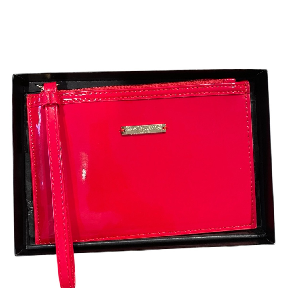 Giorgio Armani Pink Wristlet Wallet